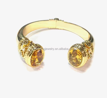 Platering Messing Armband Armbanden Manschet Juwelen Granaatstenen Zilveren Juwelen Glitter CZ