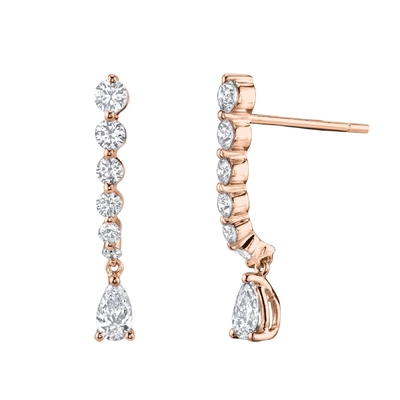 925 Sterling Silver White Pear Drop Cubic Zircon oorbellen voor klantenbehoeften