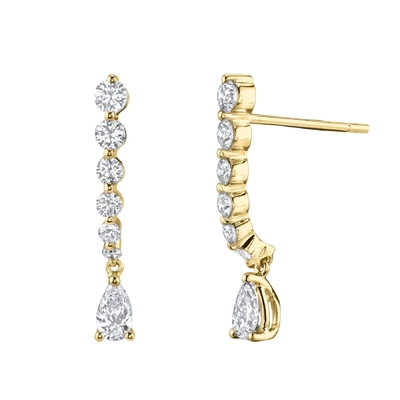925 Sterling Silver White Pear Drop Cubic Zircon oorbellen voor klantenbehoeften