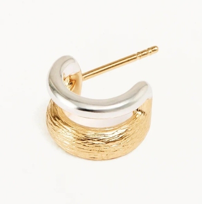 18k goud en wit goud schildhoepels oorbellen voor vrouwen