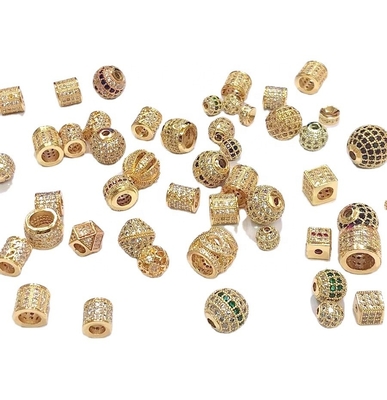 Ruimte Perlen Kubische Zircon voor fijne Messing Juwelen Accessoire