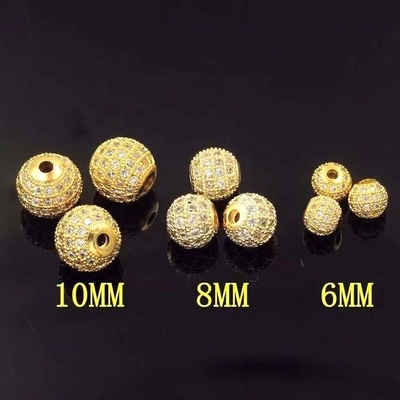 Ruimte Perlen Kubische Zircon voor fijne Messing Juwelen Accessoire