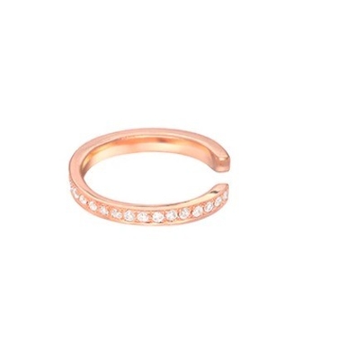 Vrouwen klassieke regenboog Pave Setting Kubische Zircon 925 Sterling zilveren oormanschet sieraden