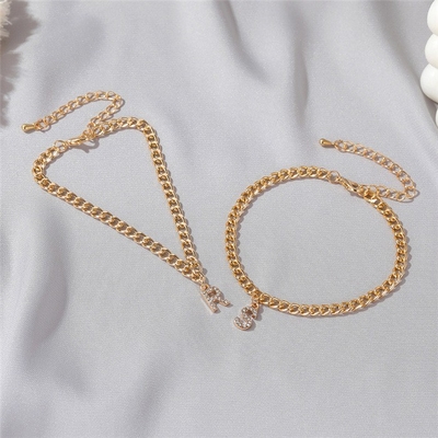 Gepersonaliseerde 18K vergulde mode messing Cubaanse Link Chain Tennis Armband voor vrouwen