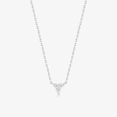 18K goud Zircon hanger zilveren ketting trio diamant kubische Zircon ketting