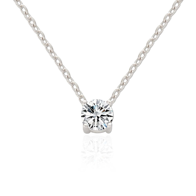 ODM 8mm Sterling zilveren ketting Duidelijke CZ 18k Goud beklede ketting