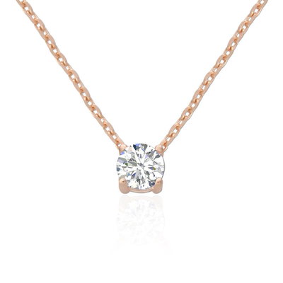 ODM 8mm Sterling zilveren ketting Duidelijke CZ 18k Goud beklede ketting