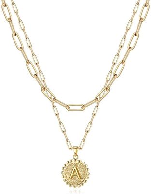 Handgemaakte 925 Sterling zilver dubbele hanger paperclip stapel ketting met 30 dagen levering