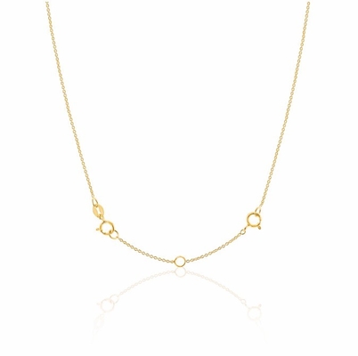 Goud bekleed 925 Sterling zilveren armband en ketting voor de verjaardag