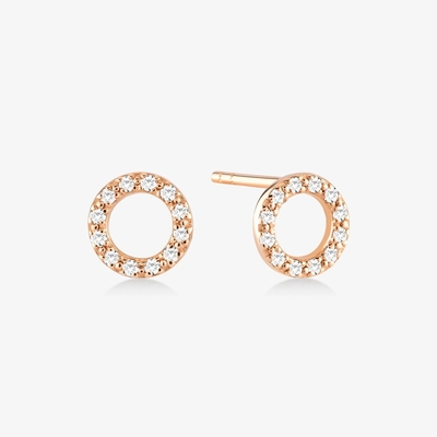 18K goud geplatte 925 Sterling zilver klassieke stud oorbellen voor meisjes mode accessoire