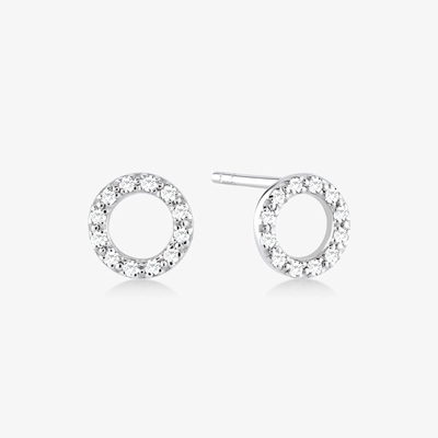 18K goud geplatte 925 Sterling zilver klassieke stud oorbellen voor meisjes mode accessoire