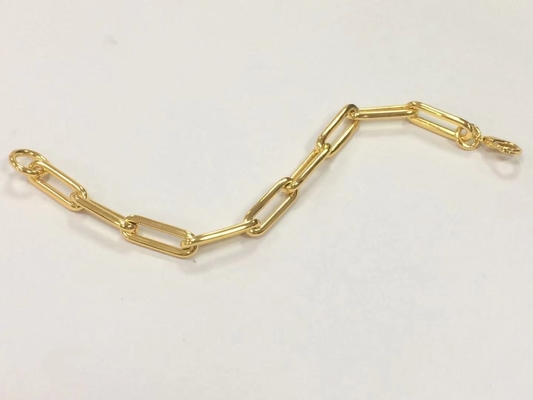 Dikkere koperen armband 18K gouden ketting voor mannen en vrouwen in verschillende lengtes van Karen