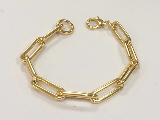 Dikkere koperen armband 18K gouden ketting voor mannen en vrouwen in verschillende lengtes van Karen