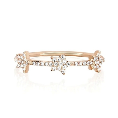 18K goud geplatte zilver CZ ster verklaring ringen voor vrouwen Micro Pave Setting gecertificeerd