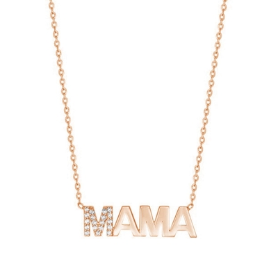 Verloving 2022 Unieke MAMA 18K Gold Groothandel Moedersdag Geschenken 925 Sterling Zilveren Halsketting Juwelen