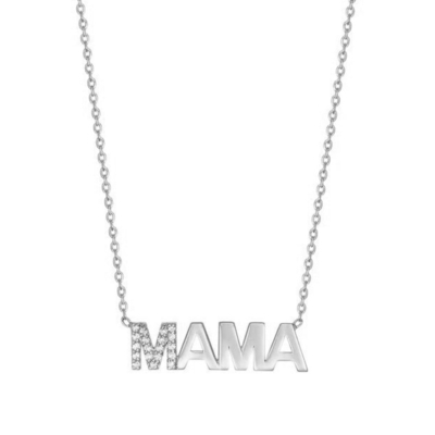 Verloving 2022 Unieke MAMA 18K Gold Groothandel Moedersdag Geschenken 925 Sterling Zilveren Halsketting Juwelen