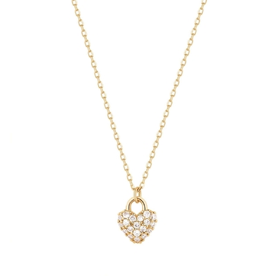 Verbazingwekkende 18K goud fijne romantische hart ketting