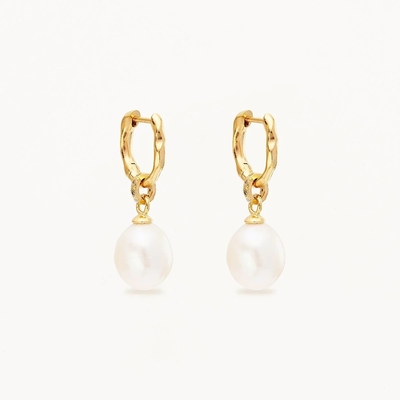 925 Zilveren Huggie Pearl Drop Oorbellen ZIRCON Huggie Oorbellen Met Pearl Drop