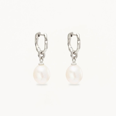 925 Zilveren Huggie Pearl Drop Oorbellen ZIRCON Huggie Oorbellen Met Pearl Drop