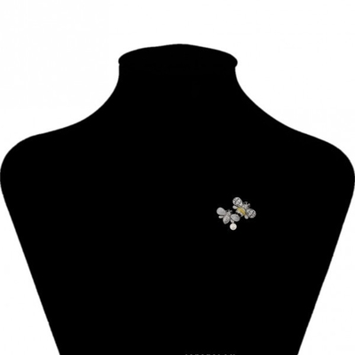 Verbazingwekkende kleurrijke emaljes Bijenbroche Kristal Rhinestone Bumble Bee Lapel Pin