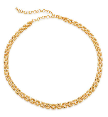 18K vergulde dames mode dikkere messing ketting hanger halskettingen