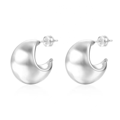 Mode dikke holle hoop 18K verguld mode oorbellen