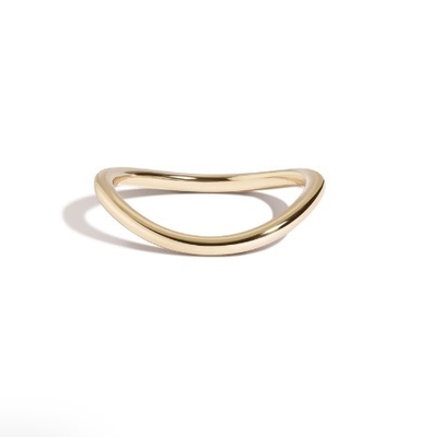 Elegante 18K vergulde bruiloft Nova Band roestvrijstalen ringen voor meisjes