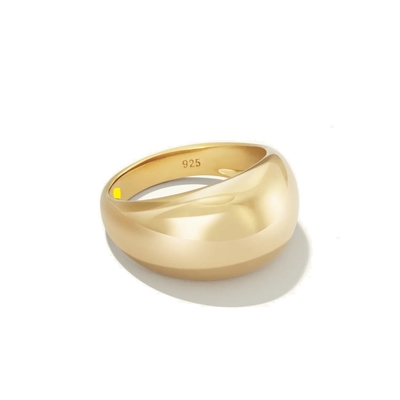 Grijze ontwerp 925 Sterling zilver koepel ring