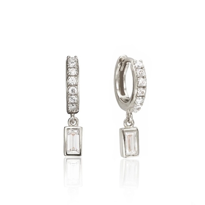 Goud geplatte 925 Sterling zilveren earrings voor verlovingsdag.