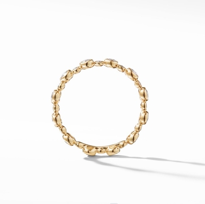 Classics Zircon Eternity Band Goud bekleed Juwelen US maat 10 Clear CZ Ring