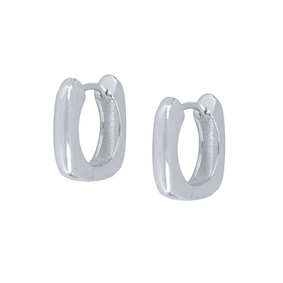 EARRINGS Echte 18k goud geplatte hoop Huggie Sterling zilver 925 sieraden voor vrouwen meisjes
