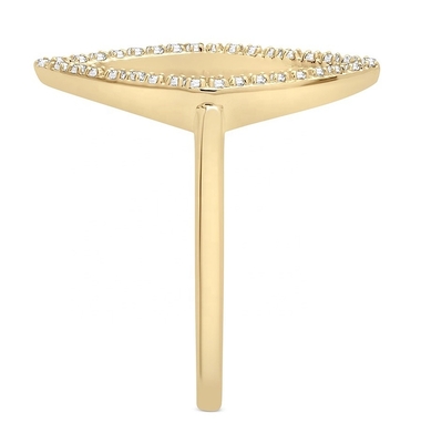 Verloving Wit CZ Rhombus Verklaring Ring Goud 925 Sterling Zilver Juwelen voor vrouwen