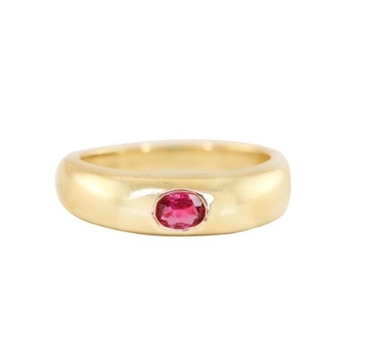 Juwelen Tipe Ringen Vintage 18K Goudgeplatte Smaragd Baguette Dome Edelsteen Ringen Voor Vrouwen