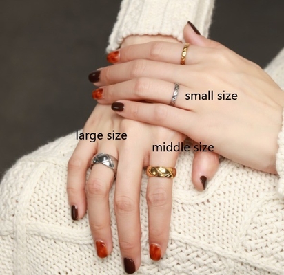 Antieke 18K goud paar staart vrouwen 925 Sterling zilveren trouwring Midden Ring