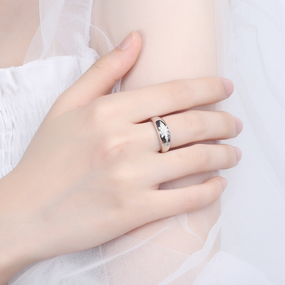 Unisex Alibaba-Online-Winkelen Goud geplatte Starburst Band Ringen in Sterling zilver 925