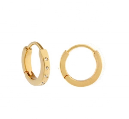 Stijlvolle oorbellen 14K goud Vermeil sterren set Diamant knuffels voor moeiteloze stijl