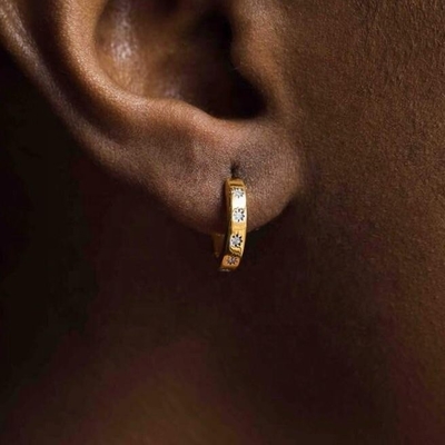 Stijlvolle oorbellen 14K goud Vermeil sterren set Diamant knuffels voor moeiteloze stijl