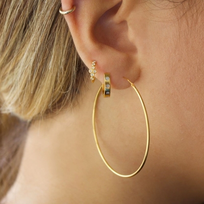 Stijlvolle oorbellen 14K goud Vermeil sterren set Diamant knuffels voor moeiteloze stijl