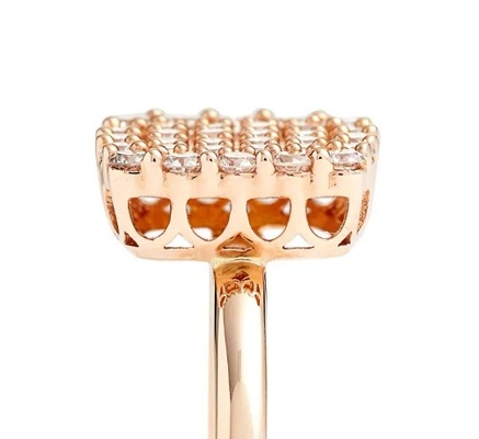 2024 Rings Braziliaanse Pave Wit CZ Zilveren Ring voor fijne sieraden Mode Accessoires