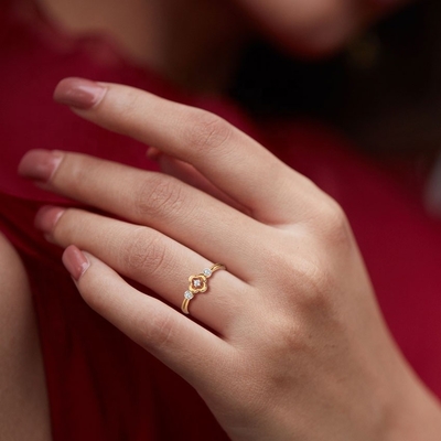 Ringen voor Unisex 925 Sterling Zilveren Triade Clover Ring op Braziliaanse Ring Band Juwelen