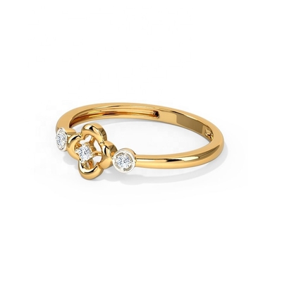 Ringen voor Unisex 925 Sterling Zilveren Triade Clover Ring op Braziliaanse Ring Band Juwelen