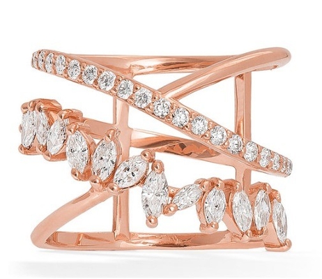 Partijverklaring Stuks Sterling zilver Rhodium geplatte Zig Zag Diamanten Ring voor vrouwen