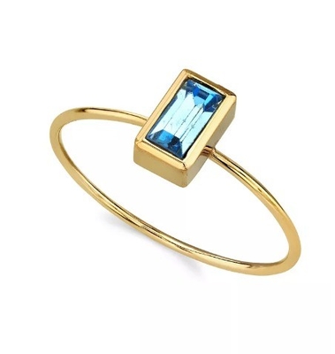 14K Gold Dip Cubic Zirconia Crystal Ring OEM Strass Ring