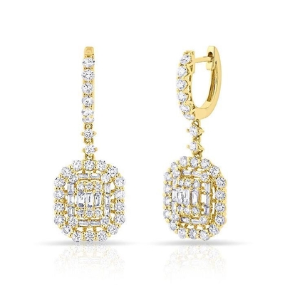 Witte CZ oorbellen 925 Sterling zilver klassieke stijl voor verloving en bruiloft