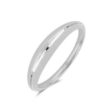 Platte 18K goud geplatte Boho 925 Sterling zilver stapelende vrouwenringen