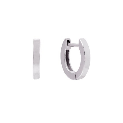 Minimalistische trendy Huggies 925 Sterling zilver Unisex oorbellen met 18K goud