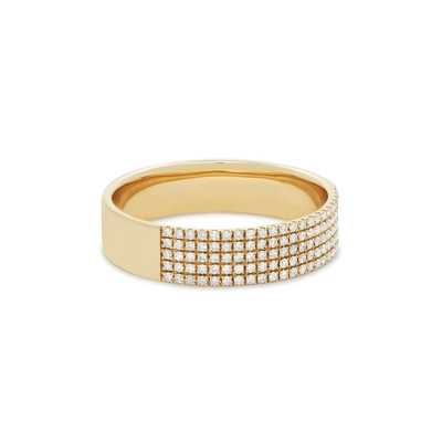 Micron Pave CZ 18K Goud geplateerde edelstenen ringen Sigaren 925 Sterling zilver