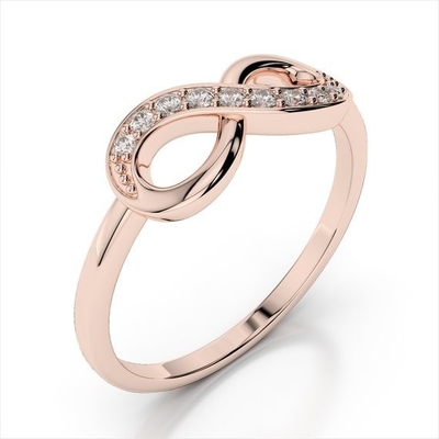 Handgemaakte Infinity 925 Sterling zilveren vrouwenringen