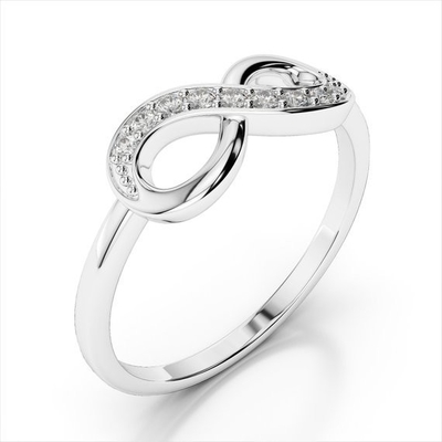 Handgemaakte Infinity 925 Sterling zilveren vrouwenringen