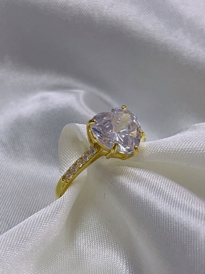 Micro Insert Inlay Technology Hart gesneden CZ Stone 925 Sterling zilver verlovingsringen